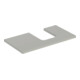 Geberit Plan de vasque One 90x3x47 cm, greige/laqué, découpe droite-1