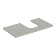 Geberit Plan de vasque One 90x3x47 cm, greige/laqué, découpe droite