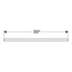 Geberit Plan de vasque One 90x3x47 cm, greige/laqué, découpe droite-5