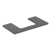 Geberit Plan de vasque One 90x3x47 cm, lave/laqué m, découpe incl.