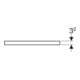 Geberit Plan de vasque One 90x3x47 cm, lave/laqué m, découpe incl.
