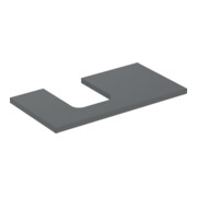 Geberit Plan de vasque One 90x3x47 cm, lave/laqué mat, découpe gauche