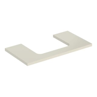 Geberit Plan de vasque One 90x3x47 cm, sable-gris/H I P, découpe incl.
