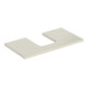 Geberit Plan de vasque One 90x3x47 cm, sable-gris/l h, découpe incl.-1