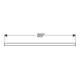 Geberit Plan de vasque One 90x3x47cm, blanc laqué brillant, avec découpe