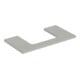 Geberit Plan de vasque One 90x3x47cm, greige/laqué m, AS mit.-1