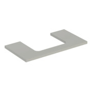 Geberit Plan de vasque One 90x3x47cm, greige/laqué m, AS mit.