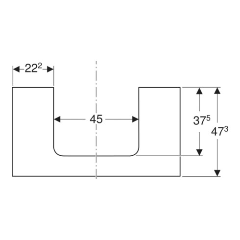 Geberit Plan de vasque One 90x3x47cm, greige/laqué m, AS mit.