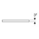 Geberit Plan de vasque One 90x3x47cm, greige/laqué m, AS mit.