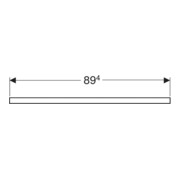 Geberit Plan de vasque One 90x3x47cm, lave/laqué mat, découpe à gauche-2