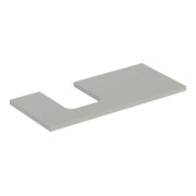 Geberit Plan vasque One 105x3x47 cm, greige/laqué m, AS gauche