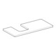 Geberit Plan vasque One 105x3x47 cm, greige/laqué m, AS gauche