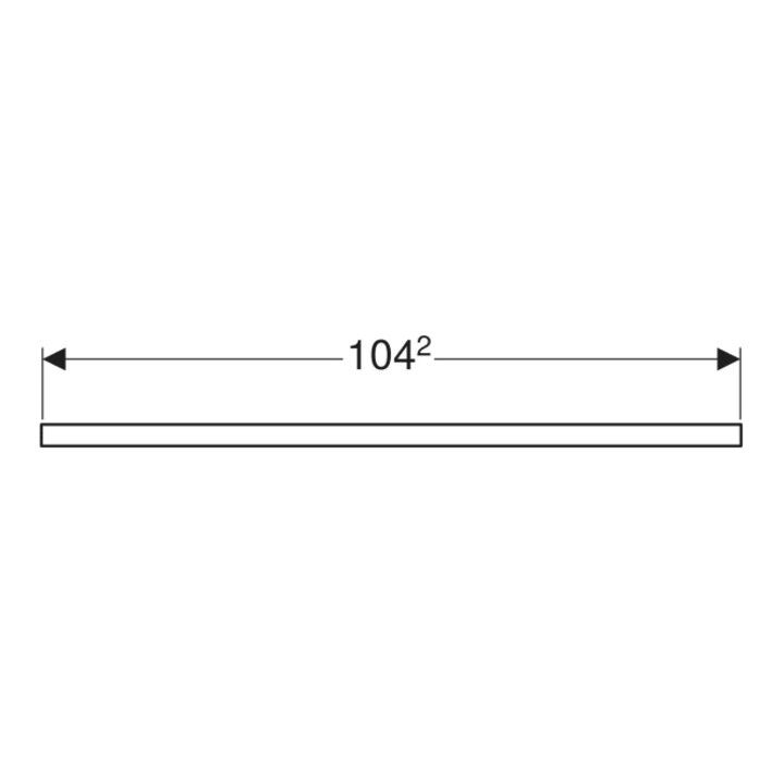 Geberit Plan vasque One 105x3x47 cm, greige/laqué m, AS mit.