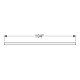 Geberit Plan vasque One 105x3x47 cm, lave/laqué mat, découpe gauche-4