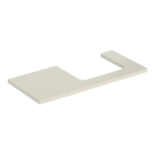 Geberit Plan vasque One 105x3x47 cm, sable-gris/l hg, découpe re