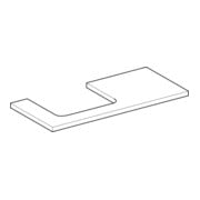 Geberit Plan vasque One 105x3x47cm, lava/laqué, découpe gauche-2