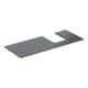 Geberit Plan vasque One 120x2x47 cm, AS R, SZ, marbre noir/mat-1
