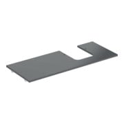 Geberit Plan vasque One 120x2x47 cm, AS R, SZ, marbre noir/mat