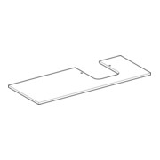 Geberit Plan vasque One 120x2x47 cm, AS R, SZ, marbre noir/mat-5