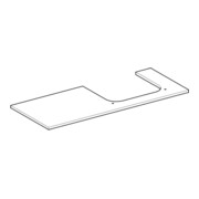 Geberit Plan Vasque One 120x2x47cm, AS dr, Pierre, Marbre bl/ma-2