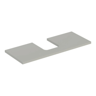 Geberit Plan vasque One 120x3x47 cm, greige/laqué m, AS mit.