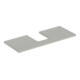 Geberit Plan vasque One 120x3x47 cm, greige/laqué m, AS mit.-1