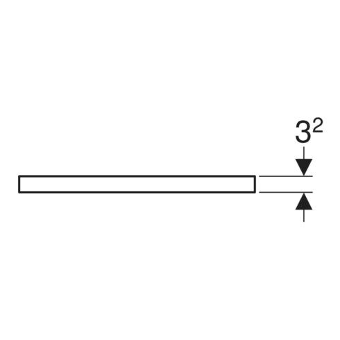 Geberit Plan vasque One 120x3x47 cm, greige/laqué m, AS mit.