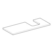 Geberit Plan vasque One 120x3x47 cm, greige/laqué m, AS re-2