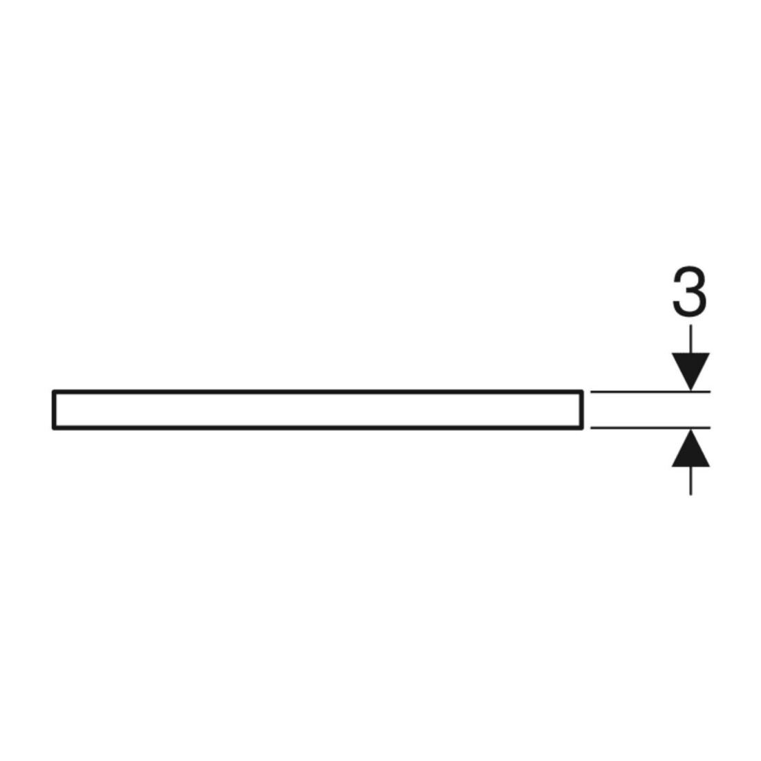Geberit Plan vasque One 120x3x47 cm, greige/laqué m, AS re