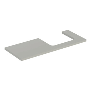 Geberit Plan vasque One 120x3x47 cm, greige/laqué m, AS re