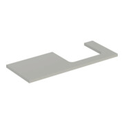 Geberit Plan vasque One 120x3x47 cm, greige/laqué m, AS re