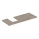 Geberit Plan vasque One 120x3x47 cm, N ép./bois mélaminé, AS gch-1