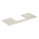 Geberit Plan vasque One 120x3x47 cm, sable-gris / gauche, avec découpe.-1