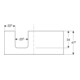 Geberit Plan vasque One 120x3x47cm, greige/laqué, m, AS gauche-4