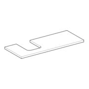 Geberit Plan vasque One 120x3x47cm, greige/laqué, m, AS gauche-5