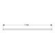 Geberit Plan vasque One 120x3x47cm, greige/laqué, m, AS gauche
