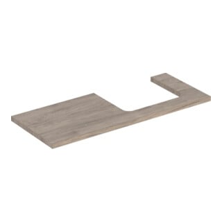 Geberit Plan vasque One 120x3x47cm, N ép./bois mélaminé, AS re