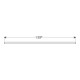 Geberit Plan vasque One 135x3x47 cm, blanc/laqué, double découpe-5