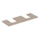 Geberit Plan vasque One 135x3x47 cm, chêne/bois mélaminé, AS double-1