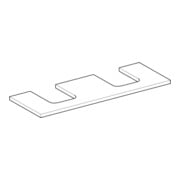 Geberit Plan vasque One 135x3x47 cm, chêne/bois mélaminé, AS double-2