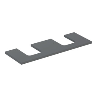 Geberit Plan vasque One 135x3x47 cm, lave/laqué m, AS 2x