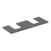 Geberit Plan vasque One 135x3x47 cm, lave/laqué m, AS 2x