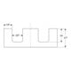 Geberit Plan vasque One 135x3x47cm, greige/laqué m, AS double