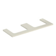 Geberit Plan vasque One 135x3x47cm, sable-gris/l hg, AS double