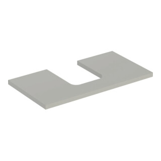 Geberit Plan vasque One 75x3x47 cm, greige/laqué m, AS mit.