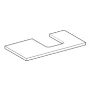 Geberit Plan vasque One 90x3x47 cm, chêne/bois mélaminé, découpe à droite-2