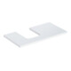 Geberit Plan Vasque One 90x3x47cm, blanc laqué brillant, découpe gauche-1