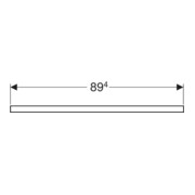 Geberit Plan vasque One 90x3x47cm, blanc laqué, découpe centrale-4