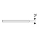 Geberit Plan vasque One 90x3x47cm, blanc laqué, découpe centrale