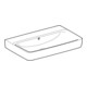 Geberit Plan vasque Renova 75x48 cm, sans robinet, avec trop-plein, blanc KeraTect